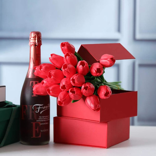 24-pack konstgjorda tulpaner lila äkta touch tulpaner blommor tulpaner