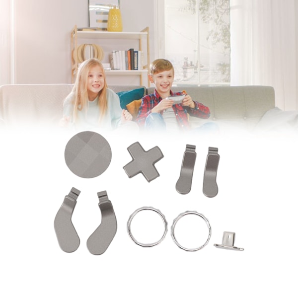 Metall Thumbsticks Professionell 15 i 1 Speltillbehör Ersättning för Xbox One Elite Series 2 Kontroller Silver