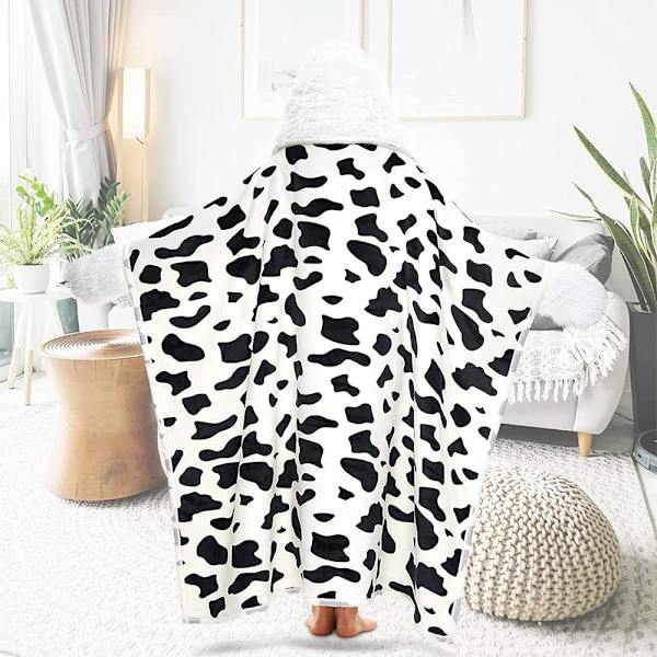 Pehmeä ja superpehmeä viltti - puettava huppari fleece-viltti, joka sopii myös peitoksi, päiväpeitteeksi, sohvaviltiksi ja olohuoneeseen - torkkupeitto