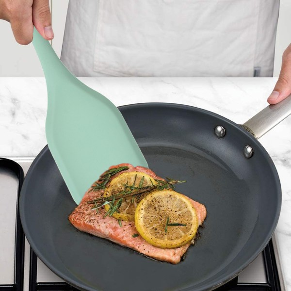 En-delad silikonspatel köksspatel non-stick
