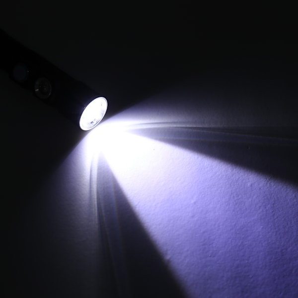 Laderbar XPE LED Lommelykt USB Oppladbart Falsk Valuta Lommelykt Rød Lys