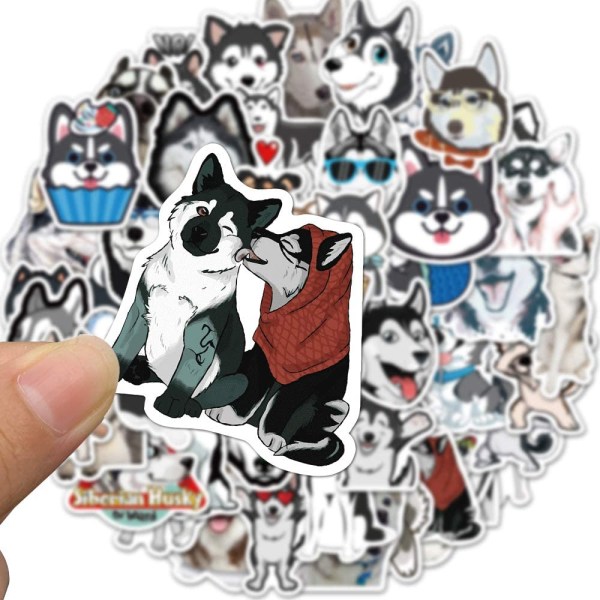 Husky Dog Stickers of 50 Vinyl Decal Merchandise Laptop