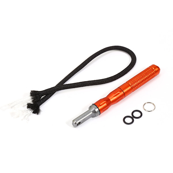 Overlevelsesutstyr for camping EDC legering vanntett magnesium flint stein CNC utstyr lomme (oransje)