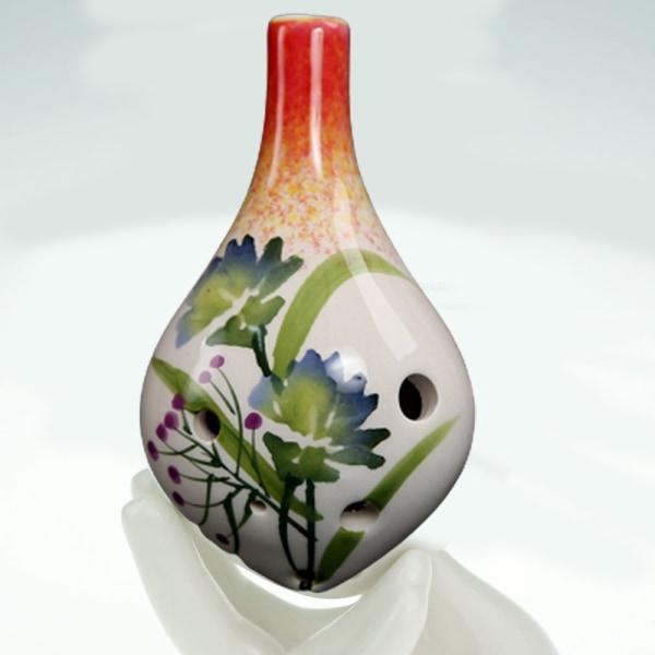 6-reikäinen Ocarina,Alto C,lasitettu keramiikka,kaunis muotoilu,lahjaidea