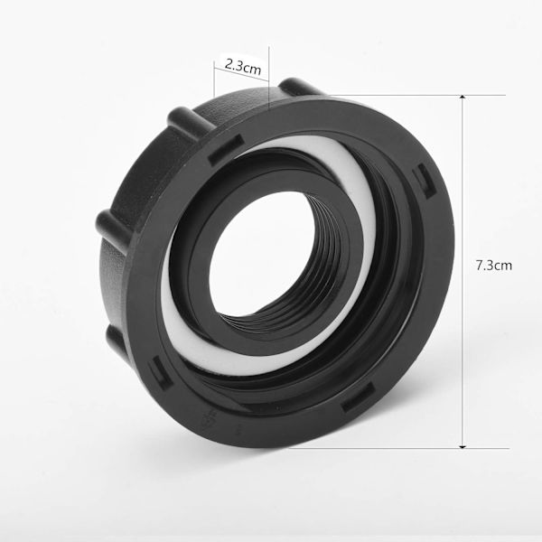 IBC-adapter s60x6 plugg for 1000 liters tank, 3/4 tommer