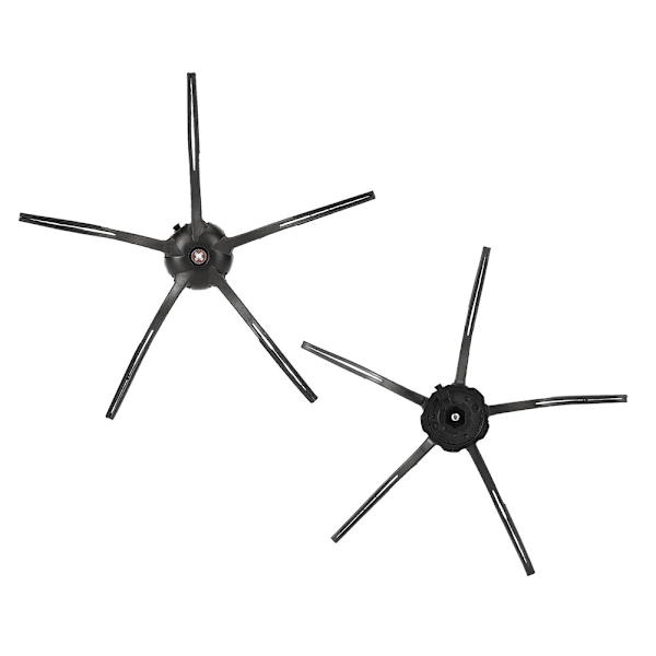 2 stk. sidebørste-reservedele til XIAOMI Roborock S6 S5 E35 E2 fejemaskine sort