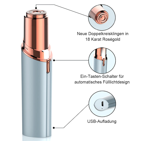 Flawless Finishing Touch Flawless Pro Genopladelig Ansigtshår Fjerner