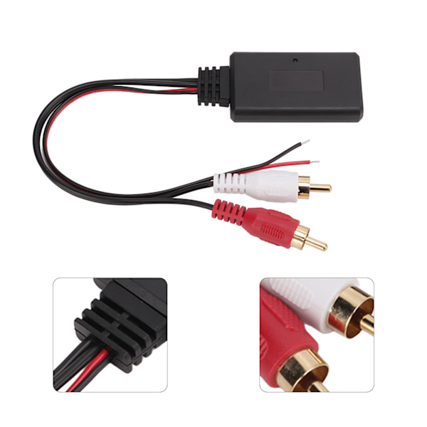 Bil Bluetooth Trådløs Modul Universal ABS Varmebestandig RCA AUX Adapter til Alpine