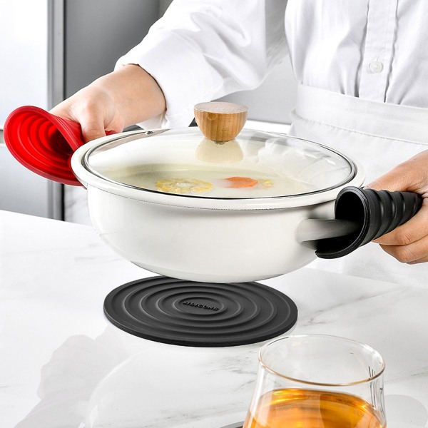 4 köksredskap silikon isolerade placemats grytunderlägg bordsmattor hushåll värme kuddar tekoppar mattor