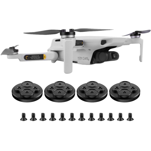 4PCS Mini 2 Motordeksel Beskytter for DJI Mini 2/Mini SE Tilbehør Vanntett Støvtett Aluminium Motordeksel