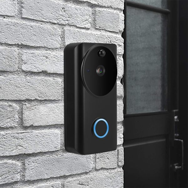 Trådlös 720P HD Smart Säkerhets WiFi Video Intercom IR PIR Nattseende Dörrklocka för Tuya