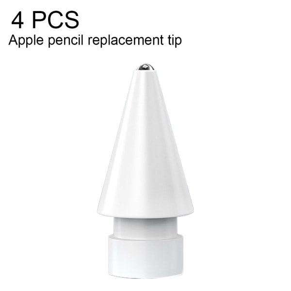 4 st exakta utbytestips som är kompatibla för Apple Pencil White-round head