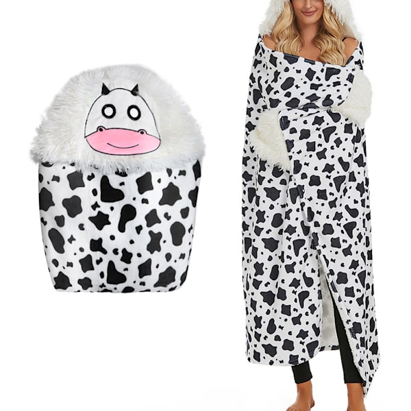 Pehmeä ja superpehmeä viltti - puettava huppari fleece-viltti, joka sopii myös peitoksi, päiväpeitteeksi, sohvaviltiksi ja olohuoneeseen - torkkupeitto