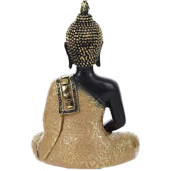 Thaimaalainen Buddha-kokoelma, kodin sisätilojen veistoslahja, ulkopuutarhan taidekoriste, hartsi, kulta, 15 cm
