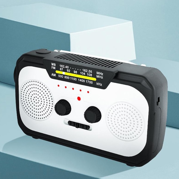 Nödhandvevradio med LED-ficklampa för nödsituationer,