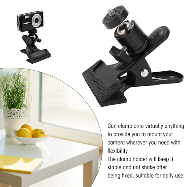 Tripod-kameran pidikepidike 360° kääntyvällä pallopääpidikkeellä liikkuvaa kameraa varten