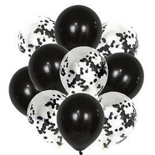 60 Pack 12 tommer, perlefarvede balloner+pailletter ballon | Lat