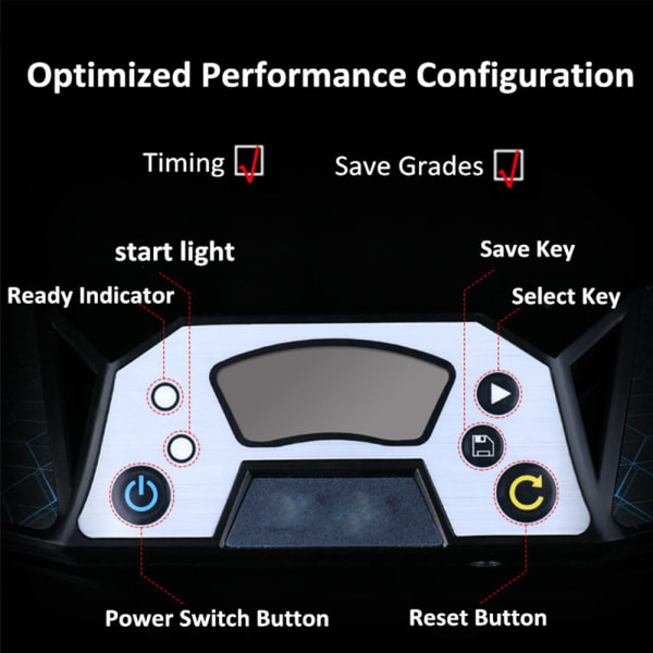 Touch Control Timer, Professionell Timer Maskin med Display,