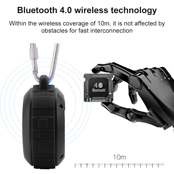 Vanntett Bluetooth-høyttaler for utendørs bruk