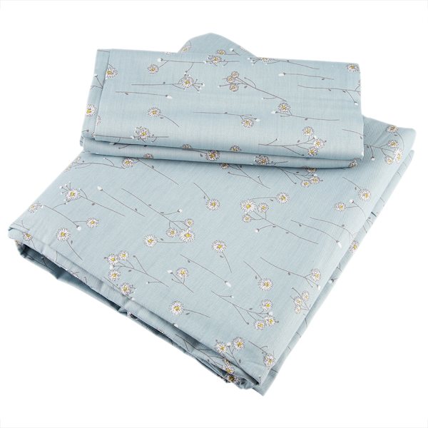 3 stk King Size 100% Bomullsdyne Trekk & 2 Putesett Trykte Blomster Sengetøy (King)