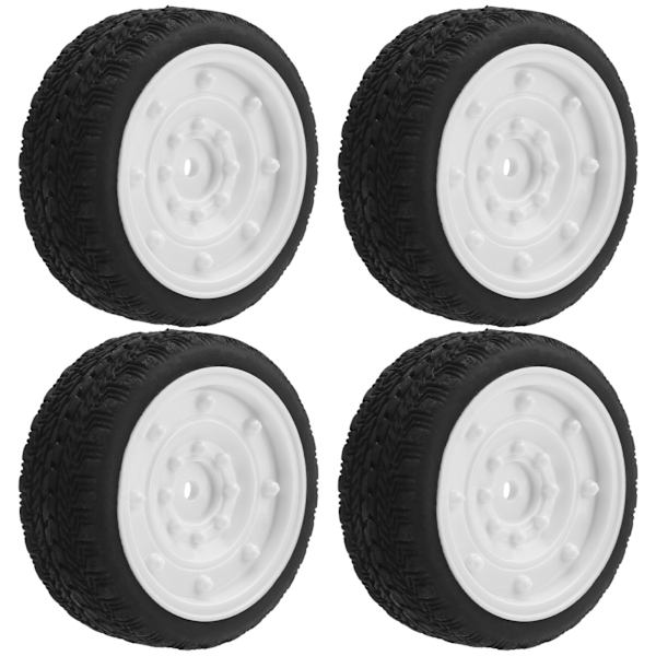 4 kpl 65 mm RC-kumirenkaat kaukosäätimellä ohjattavan auton lisävarusteena sopivat WPL D12 1/10 (013W) -mallille