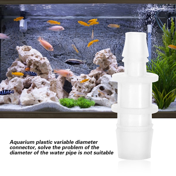 Akvarieplastadapter med variabel diameter, 3 stk. 12mm/16mm