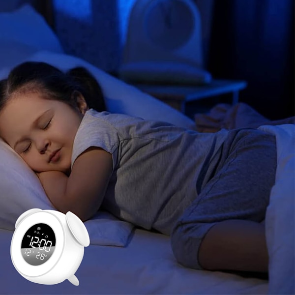 Musik LED vækkeur ambiente lys, LED wake up lys ur