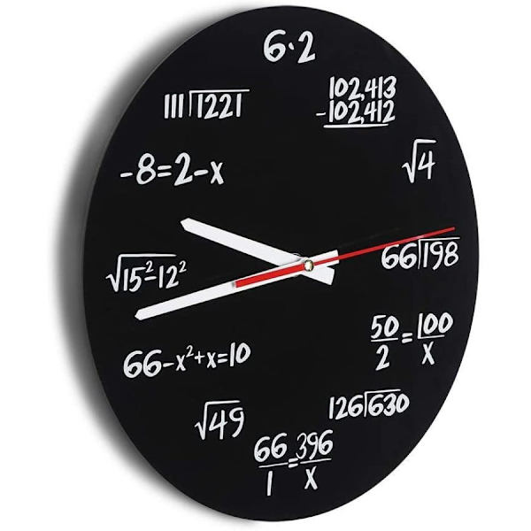 Zerodis Akryyli seinäkello luova matematiikka seinäkello ainutlaatuinen