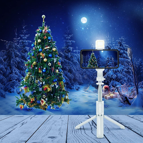 Selfie Stick Tripod med Fjernbetjening, Udtrækkelig Selfie Stick Tripod