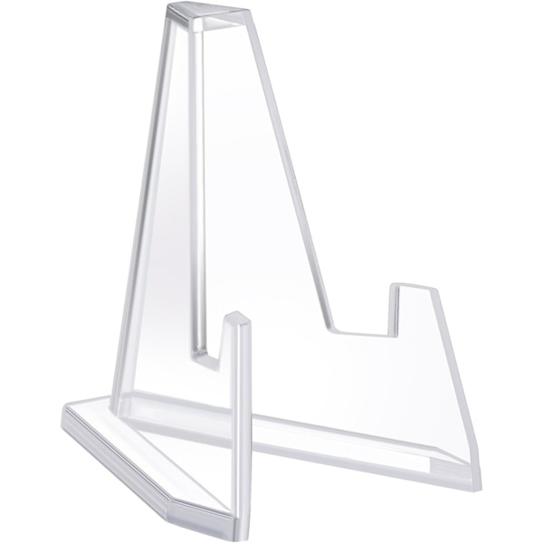Boao 12 pakker Mini Clear Acrylic Staffeli Stander Mønt Display
