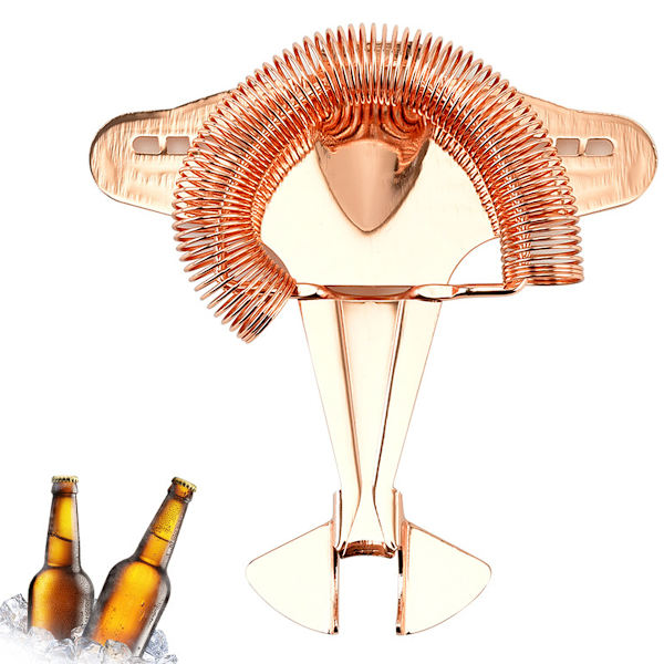 Flytype Cocktailsi, Rustfrit Stål Barsi, Gaffelsi med 100 Wire Spring