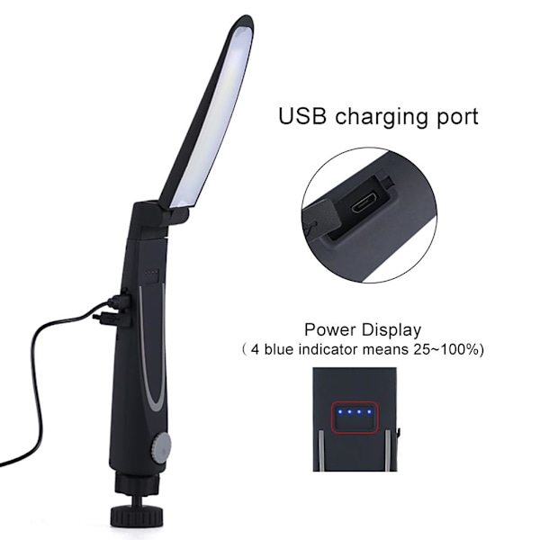 Multifunktionel Justerbar Arbejdslampe LED Lommelygte Foldbar COB Arbejdslampe Genopladelig Magnet Inspektionslys