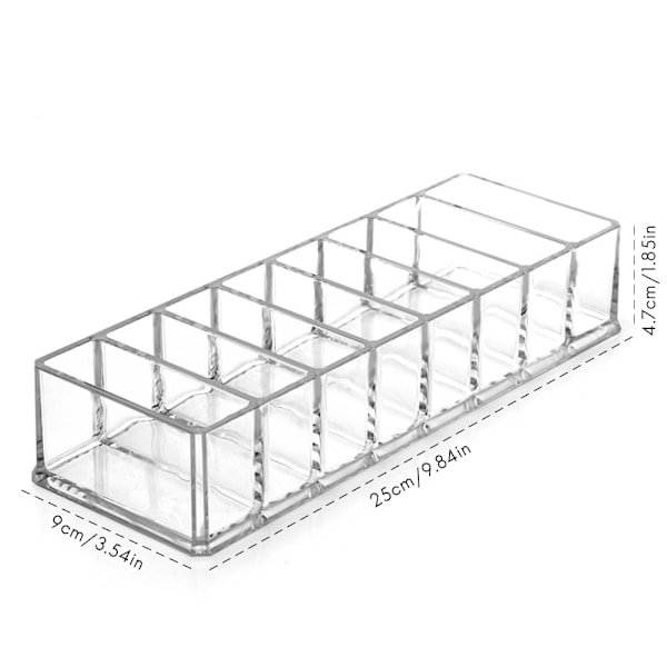 8 roms kosmetisk arrangør pulver oppbevaringsboks husholdning kvinner sminkeverktøy etui kosmetisk oppbevaringsbeholder