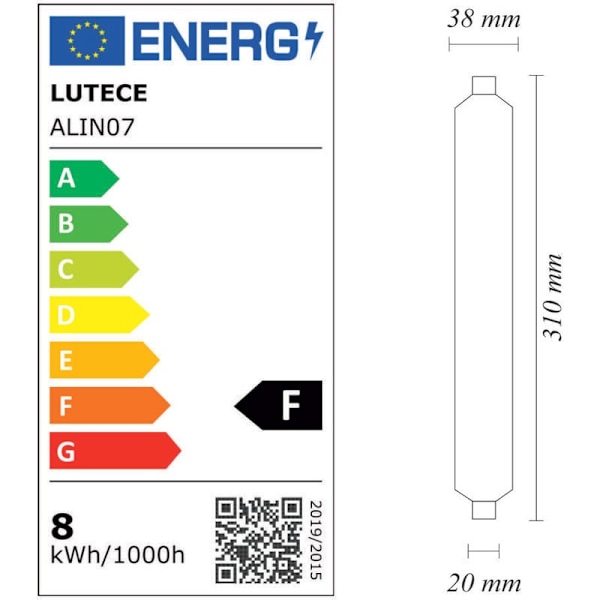 Linolite LED-rör för badrum S19 7W (motsv. 50W) 750 LM 4000K - 5 års garanti