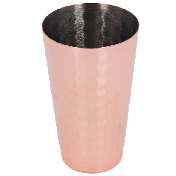 Rustfritt stål cocktailblanding glass konisk kobberbelagt rustbeskyttelse retro blandingsglass for hjemmebar