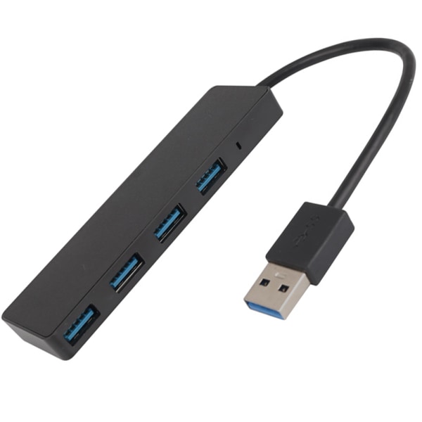 4-ports USB 3.0 Hub, Ultra-Slim Data USB Hub-lading støttes ikke, for MacBook, Mac Pro, Surface Pro, XPS, PC, Flash Drive, Mobile HDD