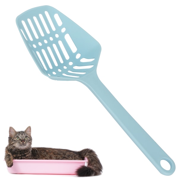 PP Triangle Large Cat Litter Scoop Cleaning Shovel Tool Pet Supplies with Back HookBlue