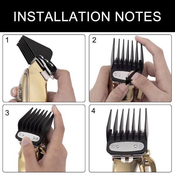 Clipper Guards Skæreguider til Wahl Clipper med Metal