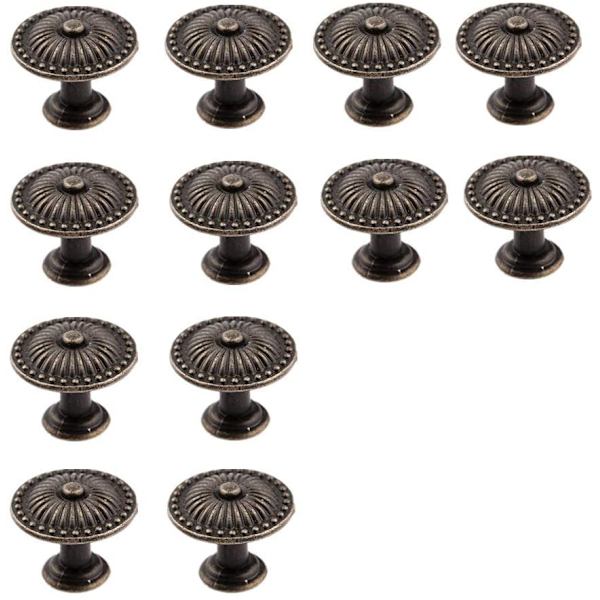 Skap Knapper 12 Stykker Kommode Håndtak Bronse