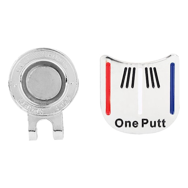 Yksi Putt Kestävä Metalli Golf Mini Magneettinen Pallomerkki Golfaaja Hattu Lippa Klipsi Lisävaruste (2#)