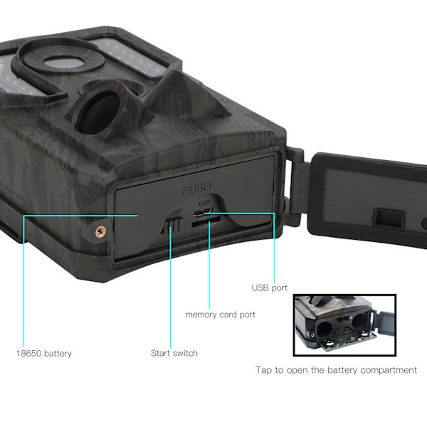 PR400C Pro 1080P 16MP Infraröd jaktkamera Vilda djur 34 940 Nattvision Scoutingkamera