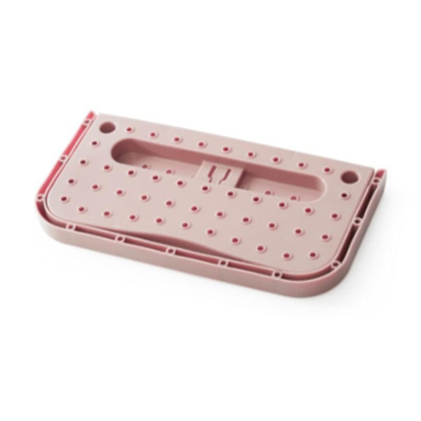 Vægmonteret skoreol, klæbende, foldbar, pladsbesparende, PP-dørskoholder til badeværelse, pink, fri størrelse