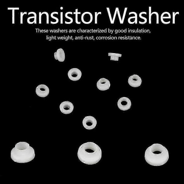 100 st isolerade plasttransistorbrickor (TW-6)