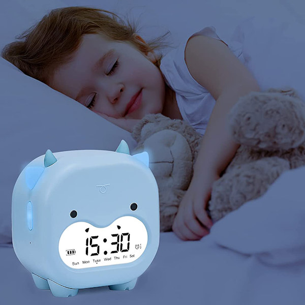 Barnealarmklokke, digital alarmklokke for soverommet til barn