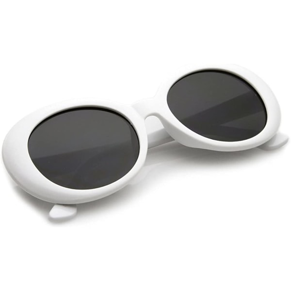 Kvinners runde retro ovale solbriller Fargetone linser