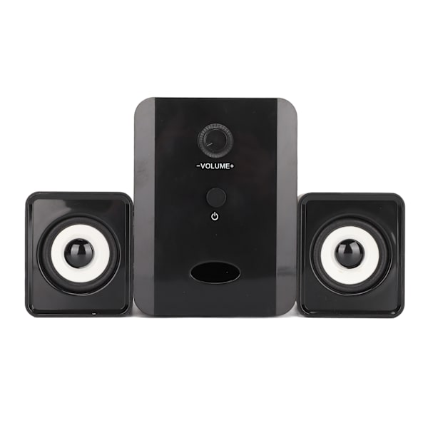 USB-drivna skrivbordshögtalare Datorhögtalare med subwoofer för PC Laptop Tablet DesktopDazzle Version Svart