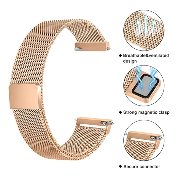 Metallrem kompatibel med Samsung Watch5、Watch4、Watch3