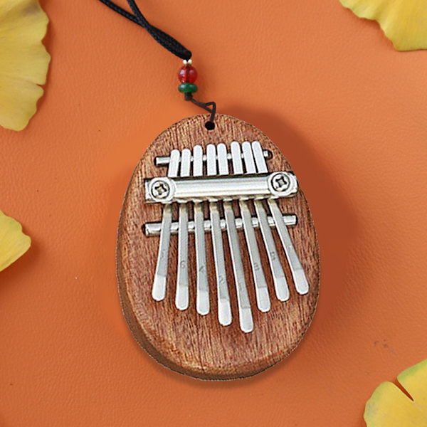 8-nøkkelers Mini Kalimba utsøkt finger tommelpiano Marimba Musical