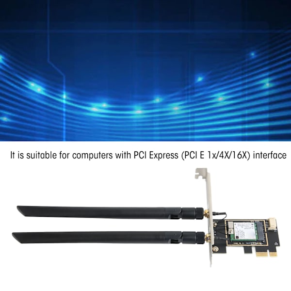 7265NGW WIFI-kortadapter 2,4 GHz 300 Mbps 5 GHz 867 Mbps BT 4.2 Internetadapter för stationära datorer för kontor och hemdator