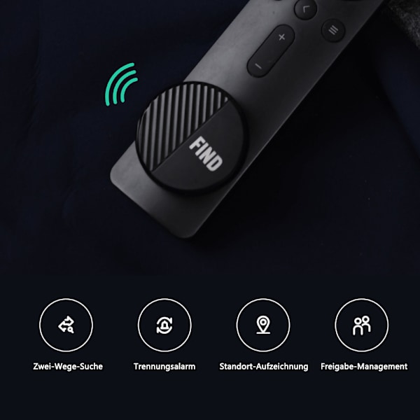 Nøglefinder 4 stk. Nøglefinder med app Bluetooth iOS og Android Item Locator til bilnøgler, kæledyrspunge eller rygsække